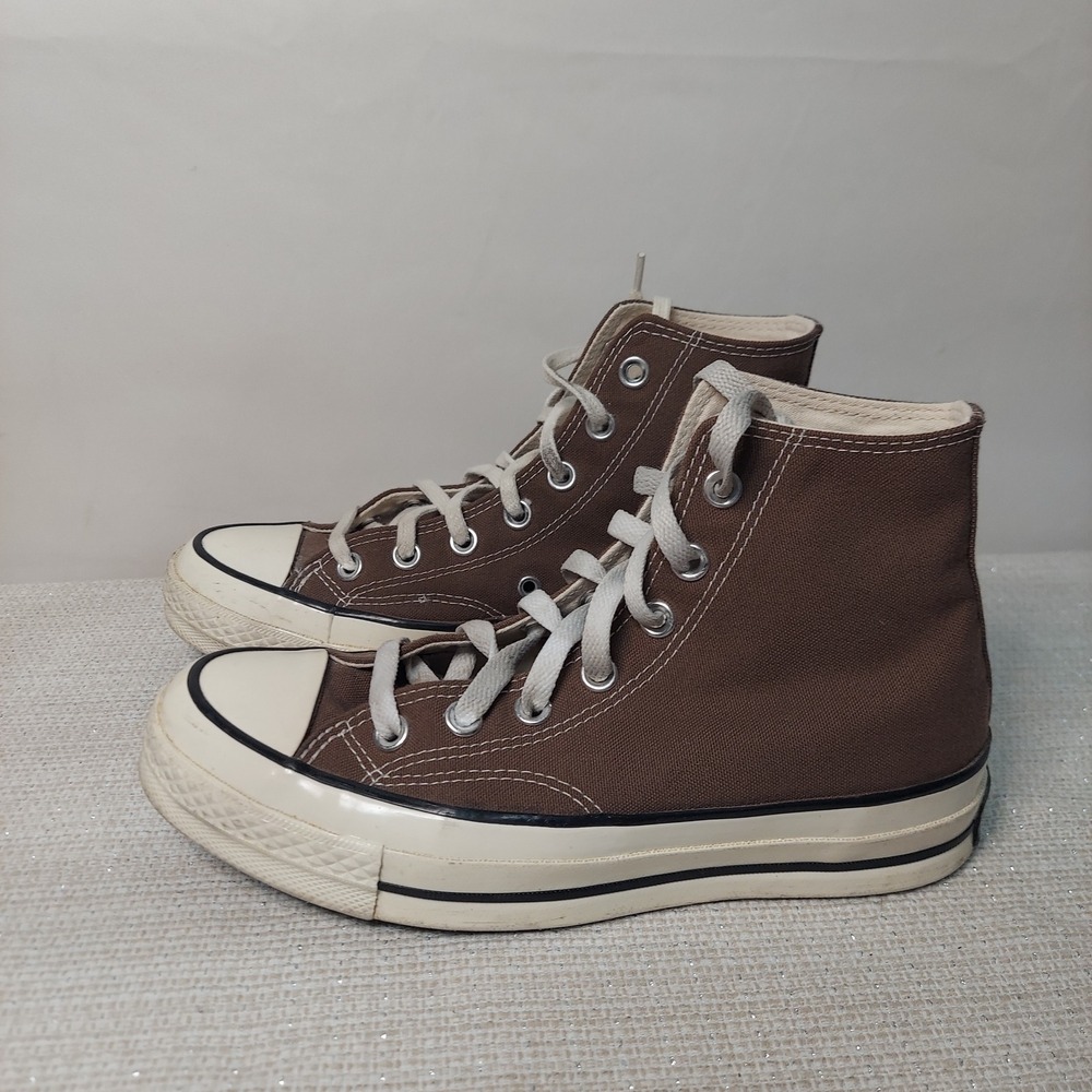 Converse Chuck 70 High Top Root Brown Canvas Sneakers A02755C Mens 5 Womens 7
